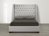 Messina Queen Platform Bed - Grey